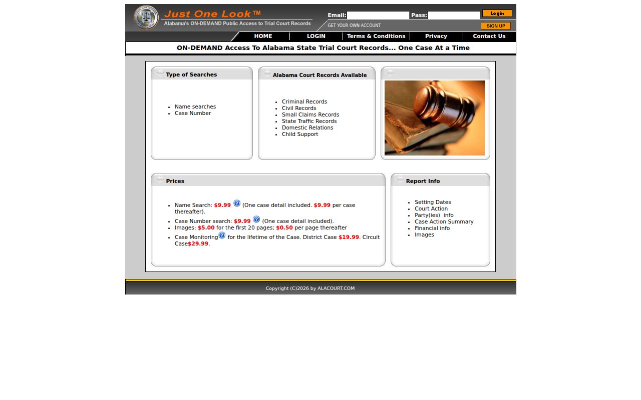 Massachusetts Trial Court electronic case access portal for background check records
